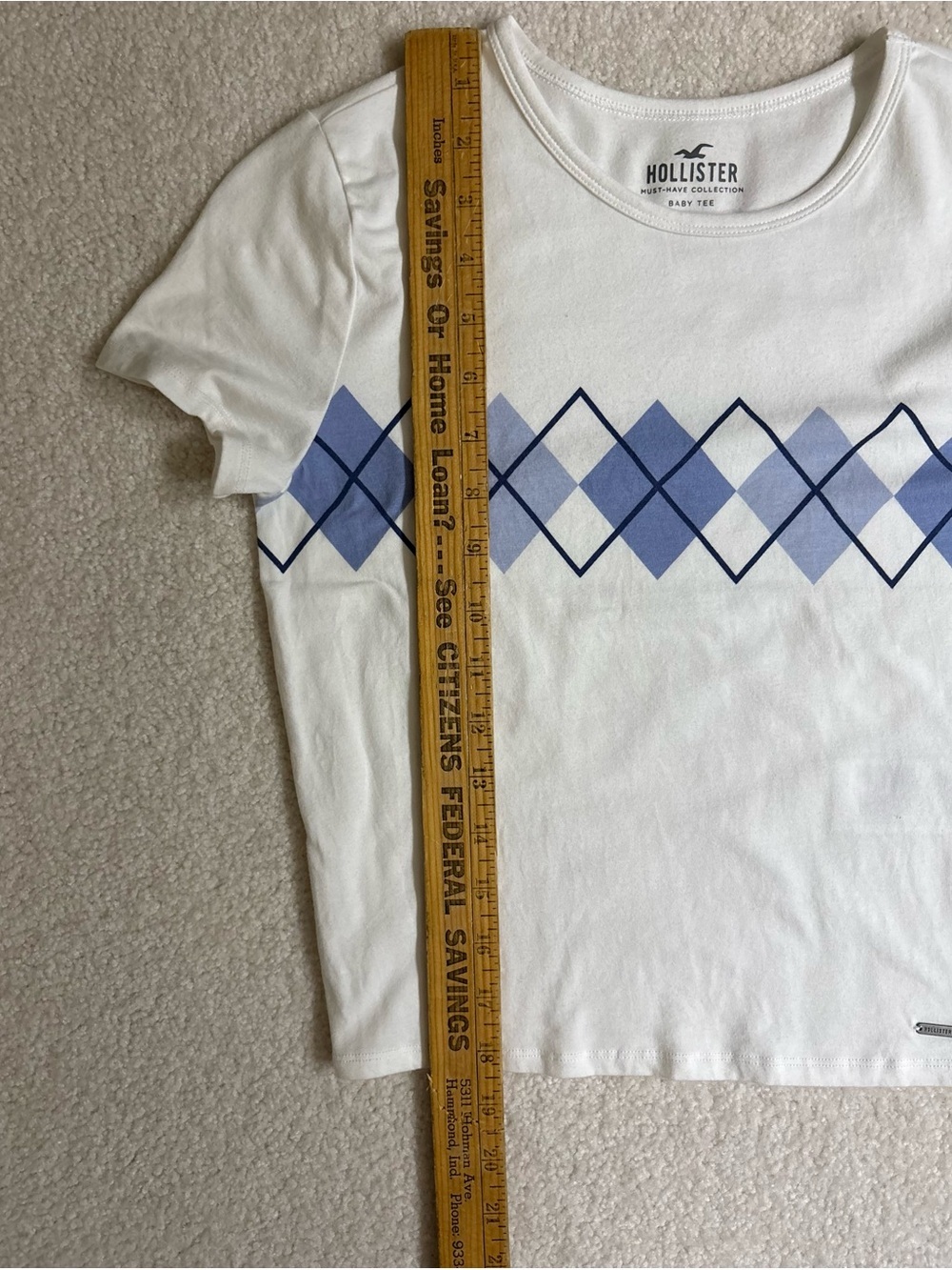 HOLLISTER CROPPED BABY TEE STRETCH SIZE M NWOT - Picture 9 of 9